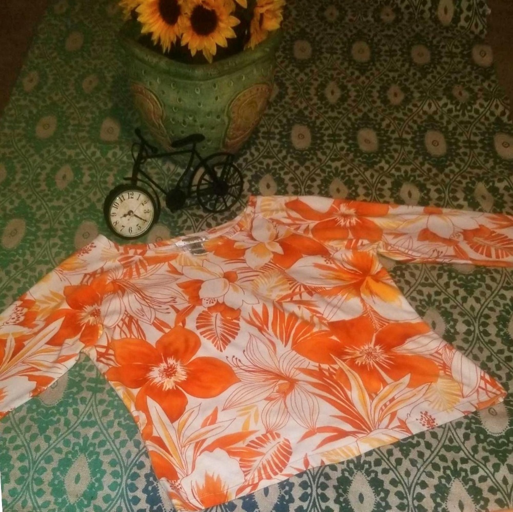 TALBOTS PRINTED BLOUSE